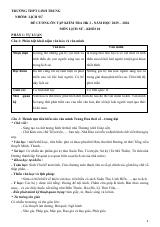Đề cương ôn tập Học kì 1 Lịch sử 10 năm 2025–2026 trường THPT Linh Trung (TP Hồ Chí Minh)